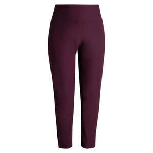 NEW, Eileen Fisher High Waist Slim Ankle Pants in Blackberry Sz L #P3784